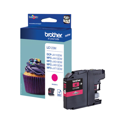 Brother LC-123M ink cartridge 1 pc(s) Original Magenta Brother LC-123M ink cartridge 1 pc(s) Original Magenta